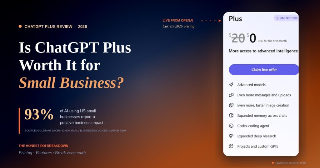 Is ChatGPT Plus Worth It for Small Business? (2026 Data-Backed Answer)