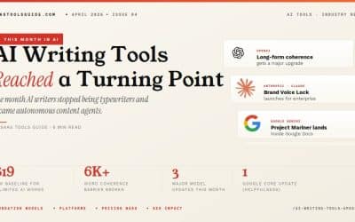 AI Writing Tools Updates April 2026 News